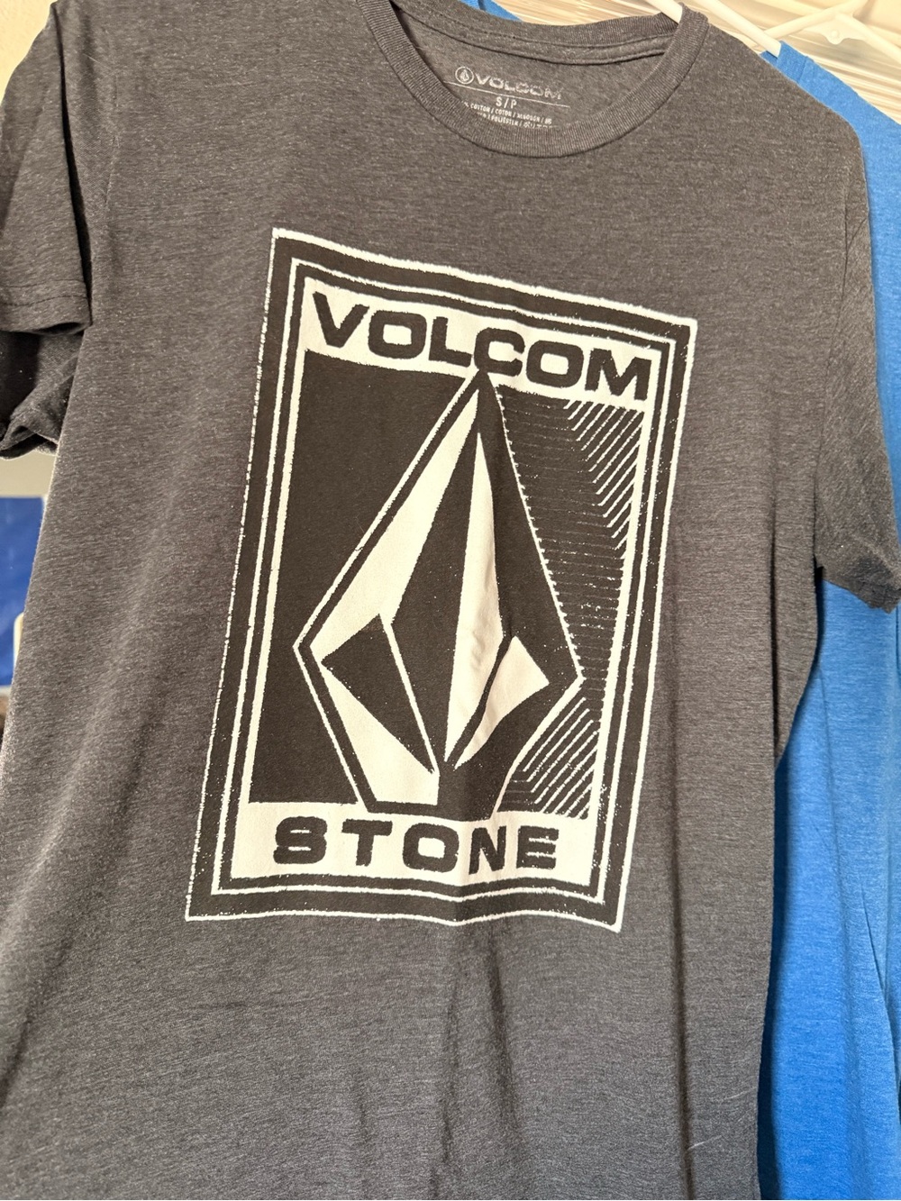 Volcom Charcoal Gray Logo Short Sleeve Tee
